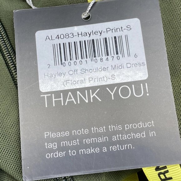 Aliava Women’s Hayley Off-Shoulder Floral Mesh Midi Dress Size S Multicolor - Picture 3 of 11